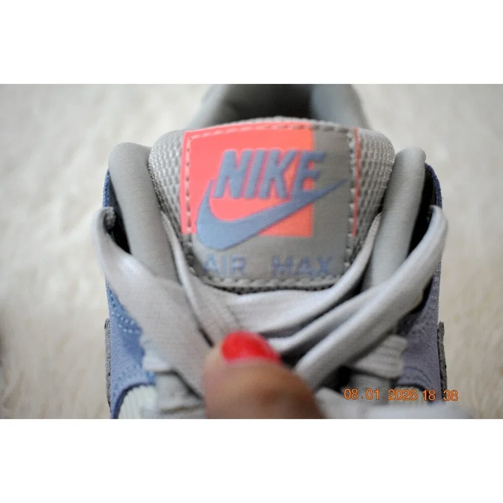 Nike Air Max 90 Premium PLATINUM/BLACK FIBERGLASS (443817-007) Women's Size 8.5